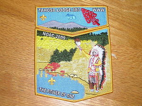 Order of the Arrow Lodge #383 Tahosa 2009 NOAC 2pc Flap Set