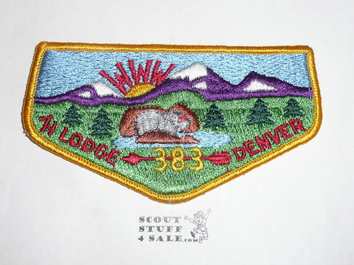 Order of the Arrow Lodge #383 Tahosa s7 Flap Patch
