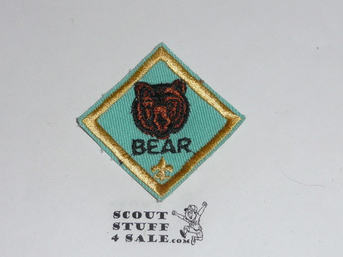 Bear Cub Scout Rank, twill, 70's-2000's