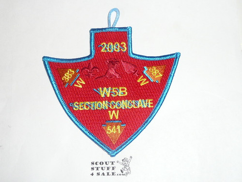 Section / Area W5B Order of the Arrow Conference Patch, 2003