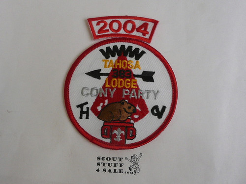 Order of the Arrow Lodge #383 Tahosa Lodge Cony Party 2004 Segment Patch, Only Segment Included