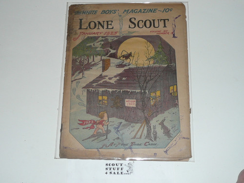 1923 Lone Scout Magazine, January, Vol 12 #3