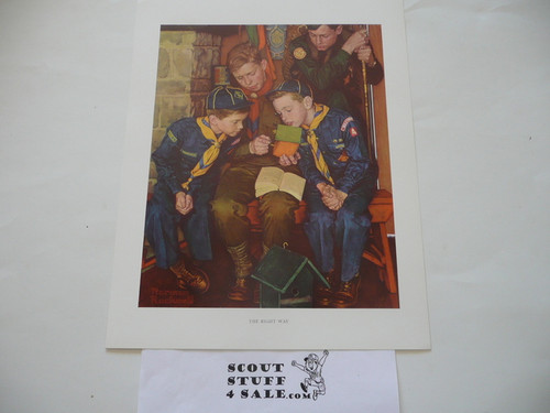 Norman Rockwell, The Right Way, 11x14 On Heavy Cardstock