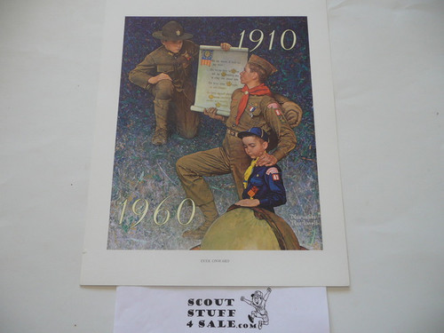 Norman Rockwell, Ever Onward, 11x14 On Heavy Cardstock
