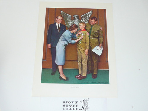 Norman Rockwell, A Great Moment Print, 11x14 On Heavy Cardstock