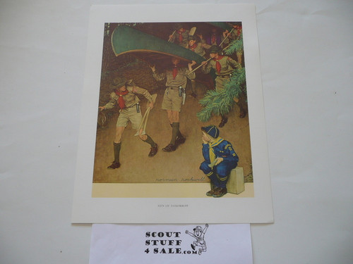 Norman Rockwell, Men of Tomorrow, 11x14 On Heavy Cardstock