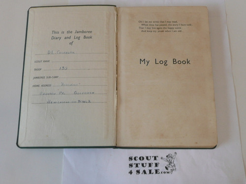 1937 World Jamboree Diary and Log Book