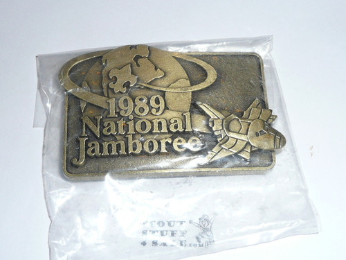 1989 National Jamboree Belt Buckle, Bronze color