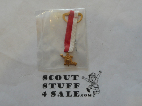 Order of the Arrow Drop Ribbon for the 75th Anniversary Arrowman Service Award, new in bag