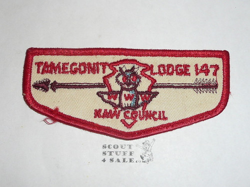 Order of the Arrow Lodge #147 Tamegonit f2 Flap Patch