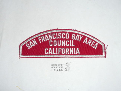 SAN FRANCISCO BAY AREA COUNCIL Red/White Boy Scout Council Strip