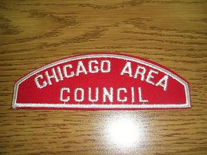 Chicago Area Council Red/White Council Strip, lite use - Scout