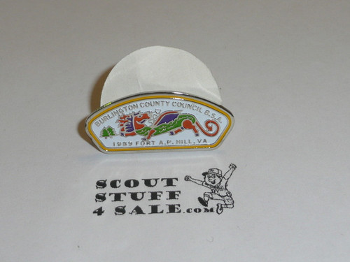 1989 National Jamboree Burlington County Council JSP Pin