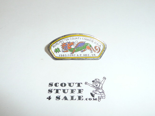 1985 National Jamboree Burlington County Council JSP Pin