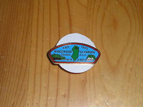 Ridgewood Glenrock Council CSP shaped Pin - Scout