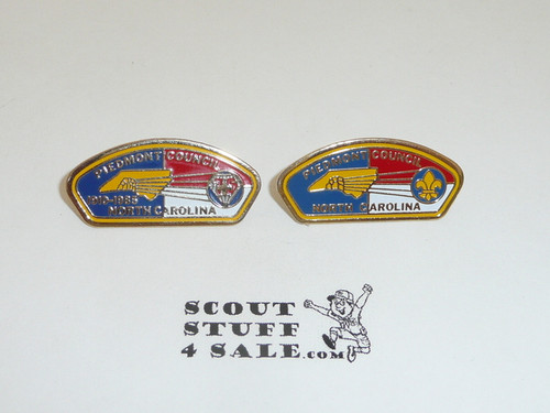 Piedmont Council North Carolina 2 Different CSP Shaped Pins