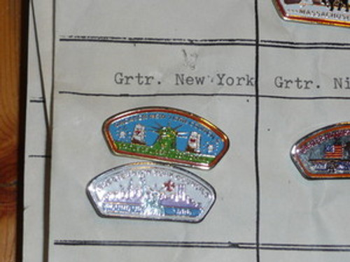 Greater New York Council 2 different CSP Shaped Pins - Scout