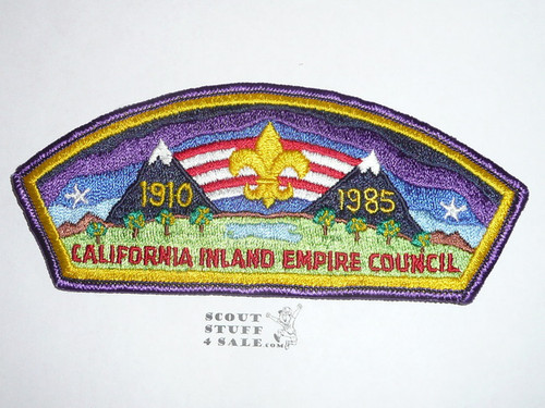 California Inland Empire Council sa20 CSP - 1985 75th Anniv Jamboree JSP