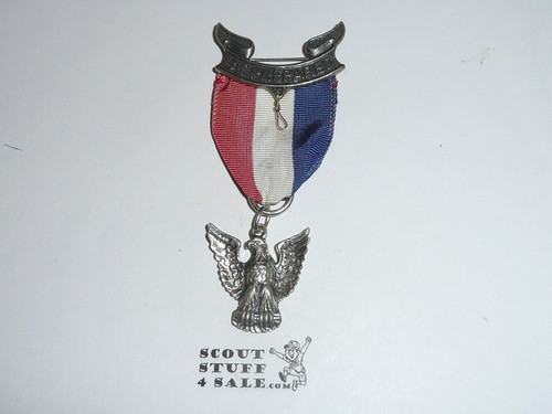 Eagle Scout Medal, Robbins 3, 1933-1954, STERLING SILVER