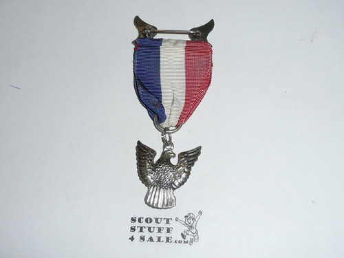 Eagle Scout Medal, Robbins 3, 1933-1954, STERLING SILVER