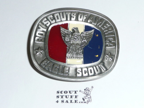 Eagle Scout Belt Buckle, Enameled, PERFECT EAGLE SCOUT GIFT