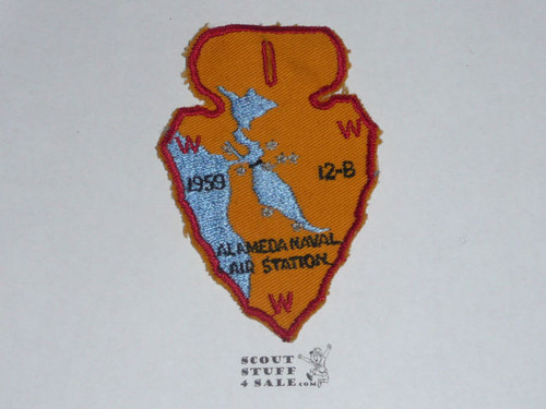Section / Area 12-B Order of the Arrow Conference Patch,1959 Alameda Air Station