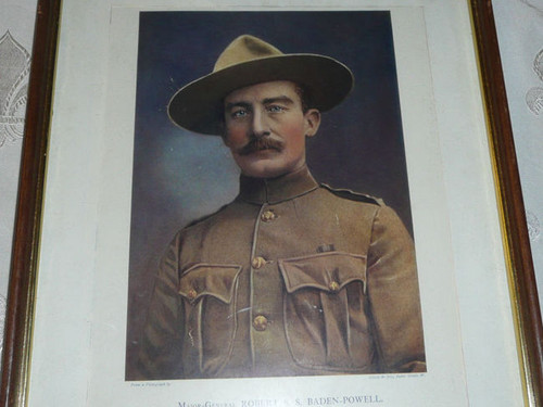 Major General Robert Baden Powell Print, Defender of Mafeking, 1900's