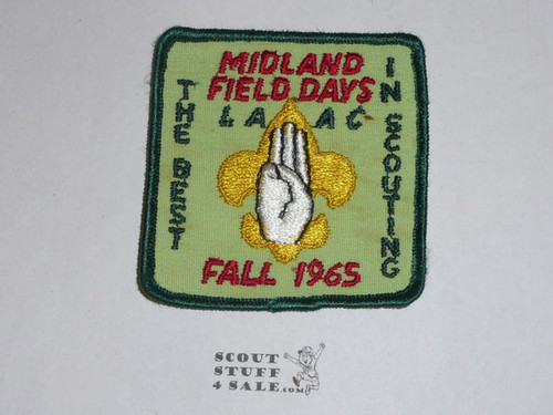 Los Angeles Area Council 1965 Midland District Field Day Patch