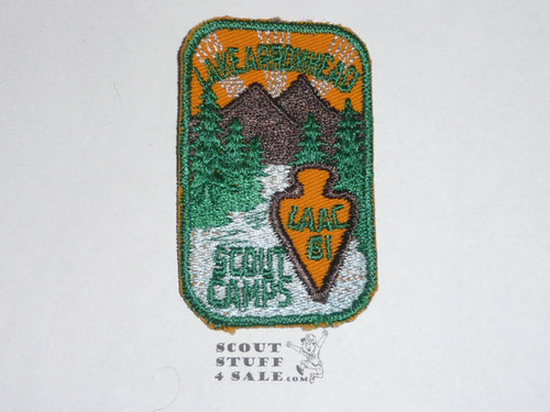 Los Angeles Area Council 1961 Lake Arrowhead Camp Patch - Boy Scout