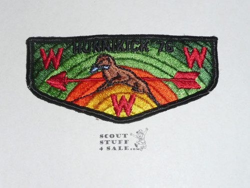 Order of the Arrow Lodge #76 Hunnikick s2 Flap Patch - Boy Scout