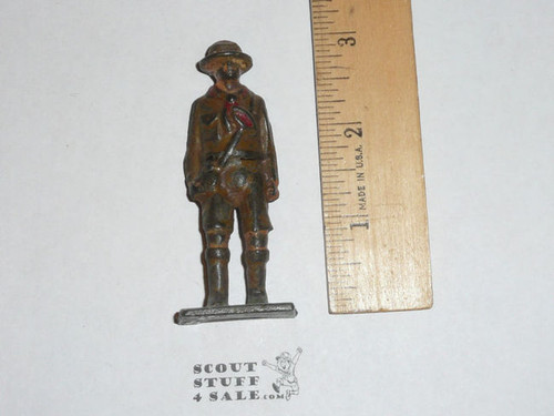 1920's Vintage Barclay Manoil Lead Toy Boy Scout Figure Standing Scout #3