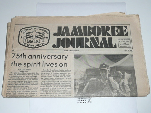 1985 National Jamboree Complete Set of Jamboree Journal Newspapers