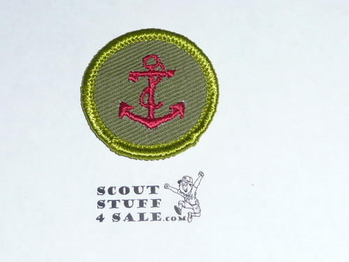 Seamanship - Type F - Rolled Edge Twill Merit Badge (1961-1968)
