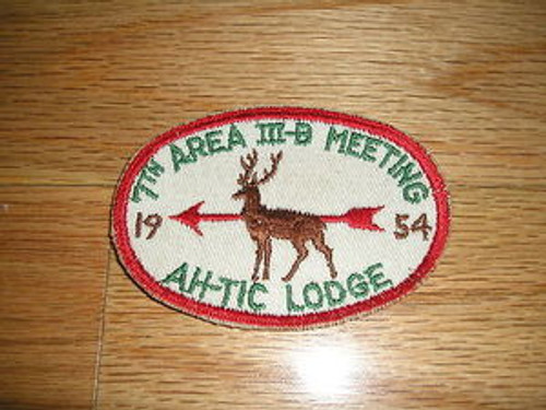 Area 3B (III-B) 1954 O.A. Conference Patch - Scout