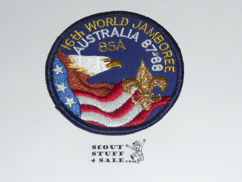 1987-1988 Boy Scout World Jamboree USA Contingent Patch