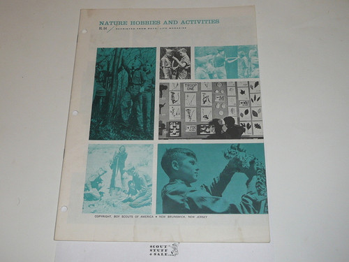 Nature Hobbies and Activities Boys' Life Reprint #BL-94, 1960's Printing