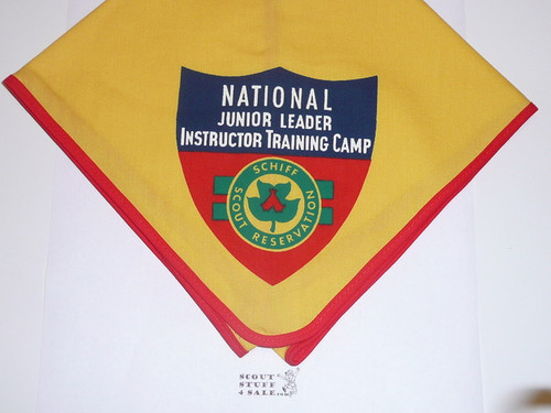 Schiff Scout Reservation, National Junior Leader Instructor Training Camp Neckerchief, Piped Red