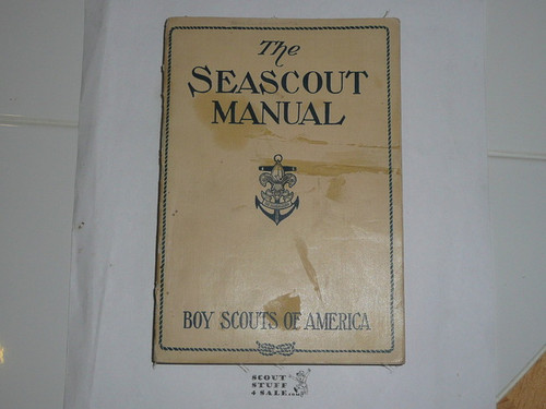 1920 The Sea Scout Manual, RARE White Cover, NEAR MINT