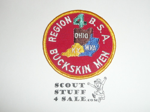 Region 4 R5b Rolled edge Twill Patch - Boy Scout