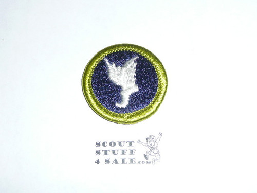Athletics - Type H - Fully Embroidered Plastic Back Merit Badge (1972-2002)