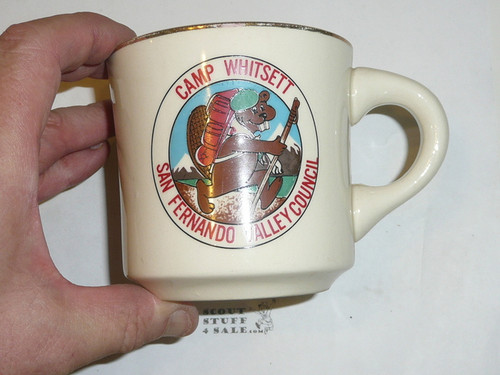 1972 Camp Whitsett Mug, Hiking Beaver