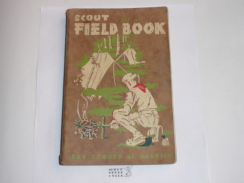 1955 Boy Scout Field Book, First Edition, Tenth Printing, litely used condition