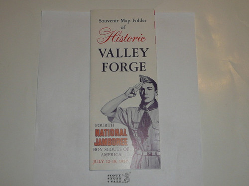 1957 National Jamboree Souvenier Map of Valley Forge