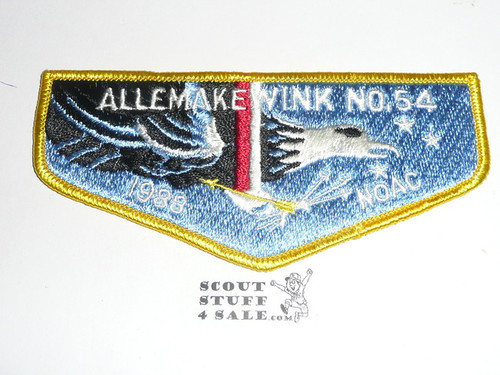 Order of the Arrow Lodge #54 Allemakewink s10 Flap Patch