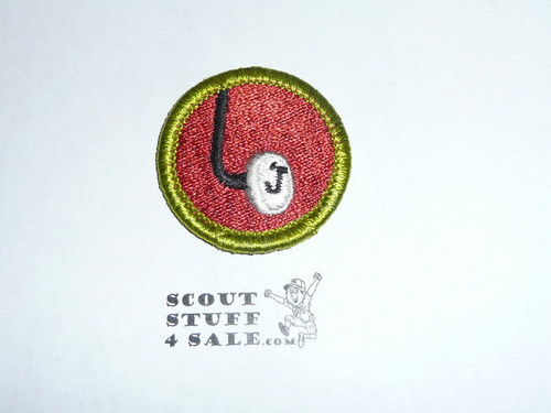 Journalism (Typewriter Key) - Type H - Fully Embroidered Plastic Back Merit Badge (1972-2002)