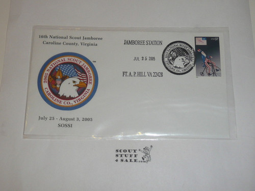 2005 National Jamboree FDC SOSSI Envelope with Jamboree Cancellation