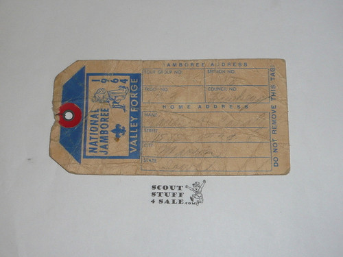 1964 National Jamboree Luggage Tag, used