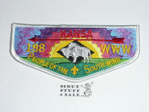 Order of the Arrow Lodge #198 Kansa s1 Flap Patch