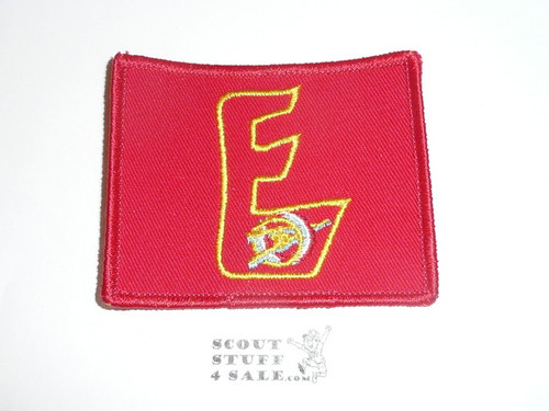 Explorer Scout Universal Emblem from the 1980's in Red with border