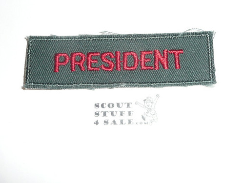 Explorer Post Position Patch, 1970's, President